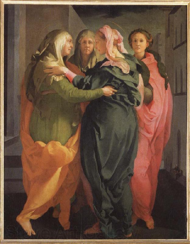 Pontormo, Jacopo Visitation Norge oil painting art